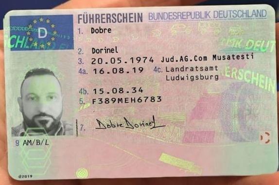 Deutscher Führerschein Beispiel